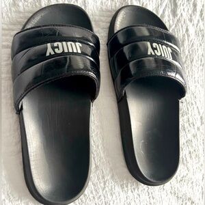 Black Juicy Couture Slides